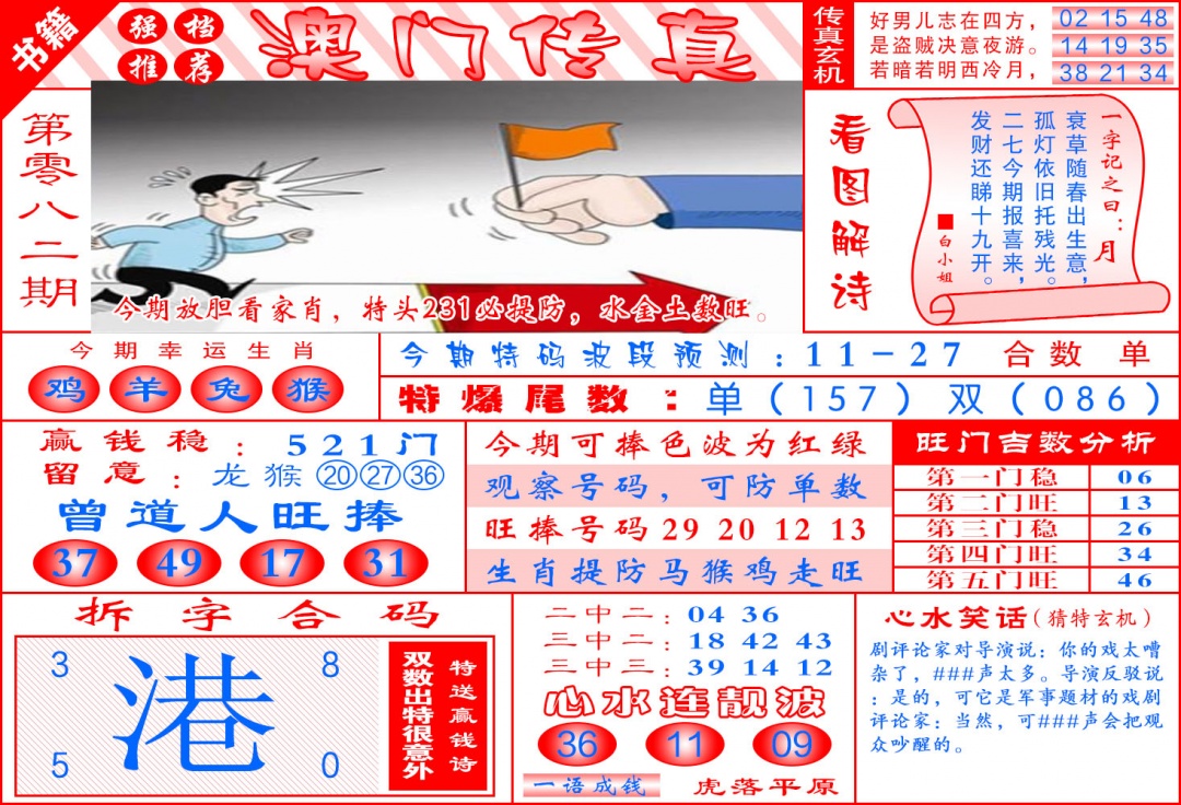 082期澳门传真玄机[图]